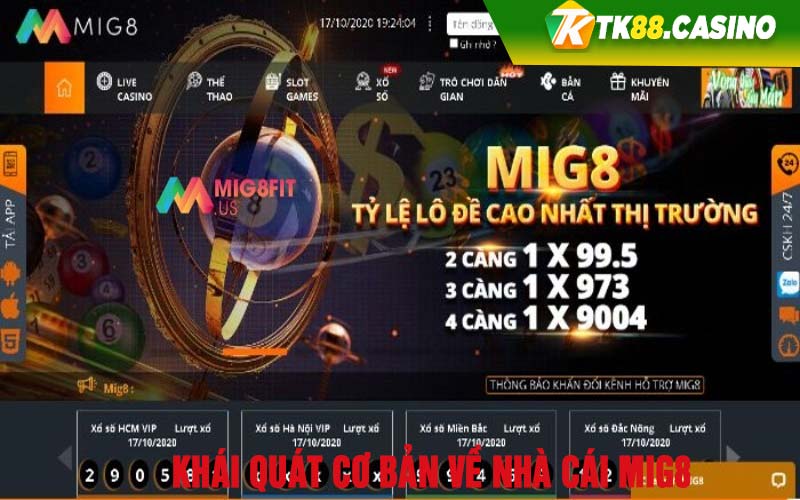 Khái quát cơ bản về nhà cái Mig8